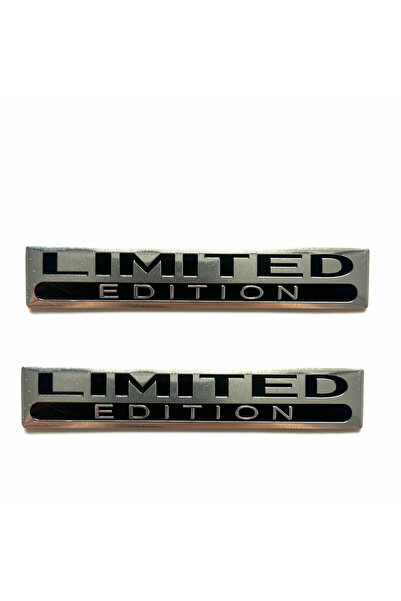 Choice silver black 2pc 3d Aluminum Logo Limited Edition Emblem Sticker Car M...
