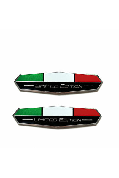choice2 A 2pc Limited Edition Italy National flag Aluminium Adhesive Emblem R...