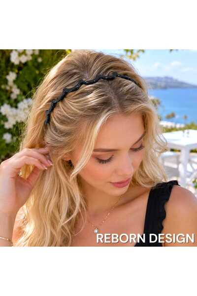 REBORN DESIGN Siyah Renk Köpek Balığı Dişli Kemik Taç