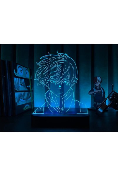 PETRADESIGN Beyaz My Hero Academia Shoto Todoroki Anime Masa Lambası