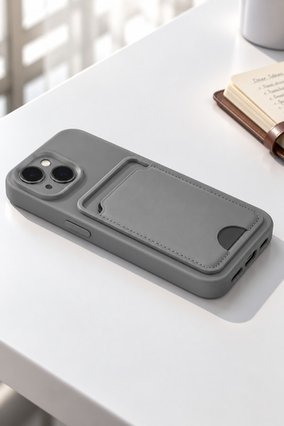 halkhouse İphone 14 & İphone 13 Kılıf Kamera Korumalı Kartlıklı Esnek Silikon...