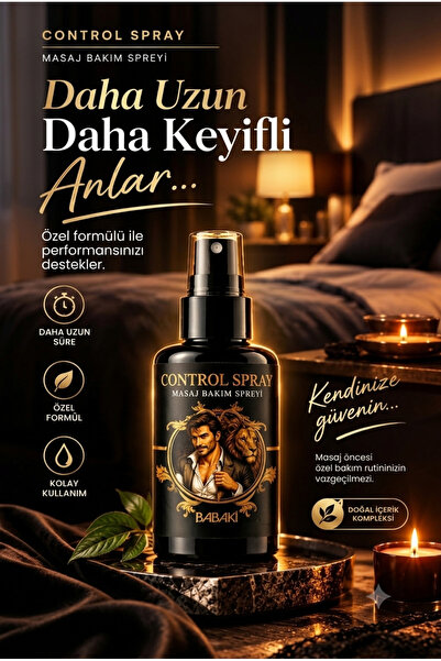 babaki Control Spray | Erkek Geciktrici Sprey - Anında Etki, Maksimum Hakimiyet