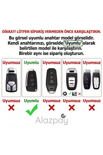 Alazpay Audi Compatible A1 A3 A4 A5 A6 A7 Q3 Q5 Q7 Q8 Tt S3 S4 S6 Rs Silicone Patterned Key Case Cover (Black Red)