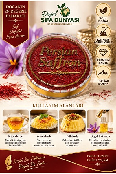 Safran Premium 1 gr %100 Doğal Safran Yerli Safranbolu (Crocus sativus)