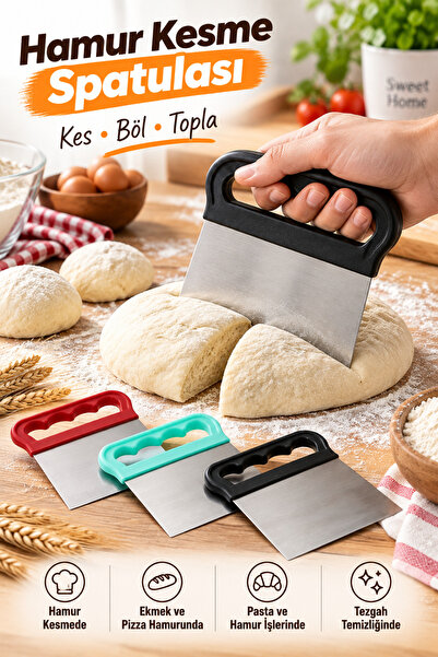 tafce Stainless Steel Dough Cutting Apparatus Cutter Scraper Pastry Shaping S...