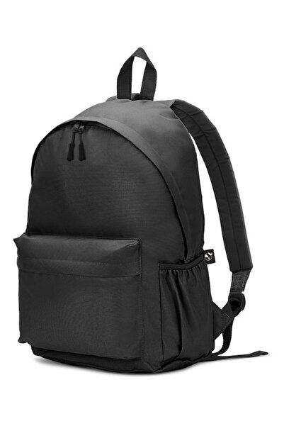 dalimag Casual Black Backpack 18L, Recycled Polyester 600D, Front Zipper Pock...