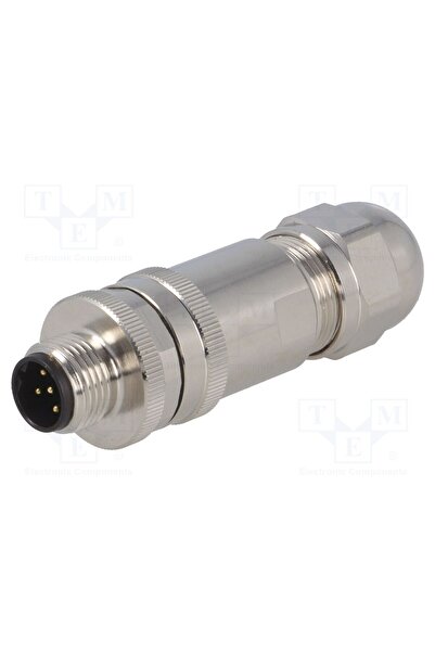 OEM Conector M12 TE Connectivity T4111412051-000, mufă, PIN 5, tată, 60V, dre...