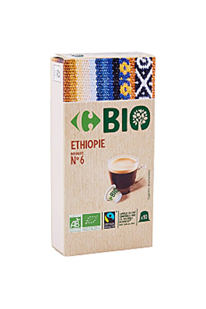 Carrefour Capsule de cafea Bio Etiopia, 10 capsule