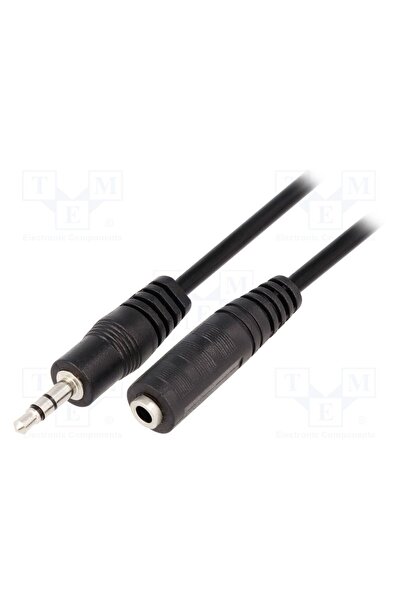 OEM Cablu VCOM CV202-030-PB, Jack 3,5mm 3pin mufă,Jack 3,5mm soclu, 3m, negru...