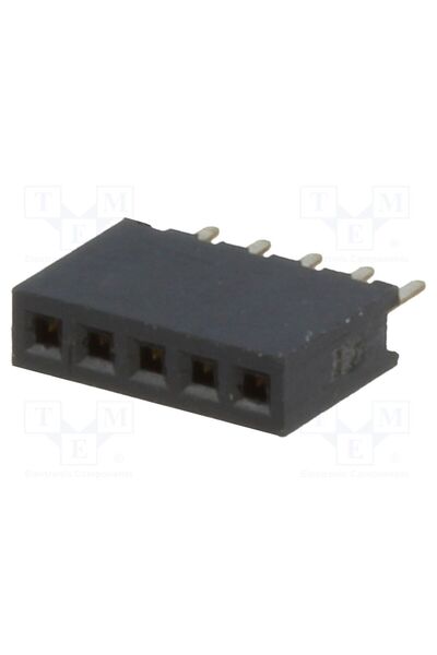 OEM Conector şiruri pini CONNFLY DS1065-01-1X5S8BV, soclu, mamă, PIN 5, THT, ...