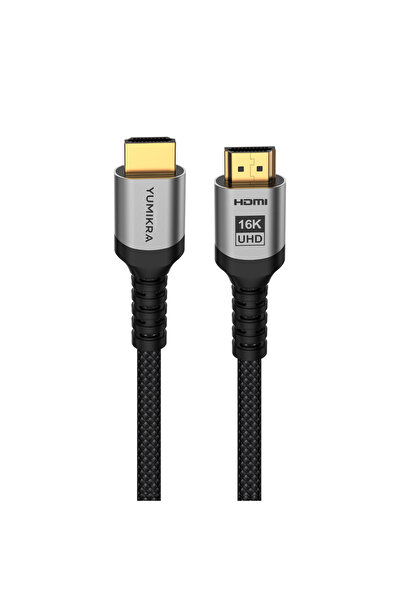 YUMIKRA 16K HDMI 2.2 Kablo 96Gbps, 16K@60Hz, 8K@240Hz, HDMI 2.2, Alüminyum Gö...