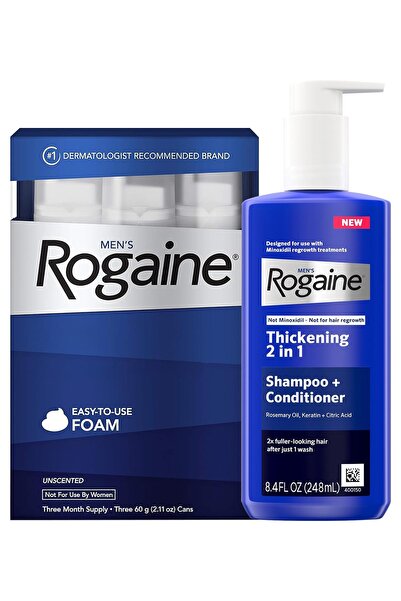 Rogaine Men 3 Aylık Köpük ve Şampuan