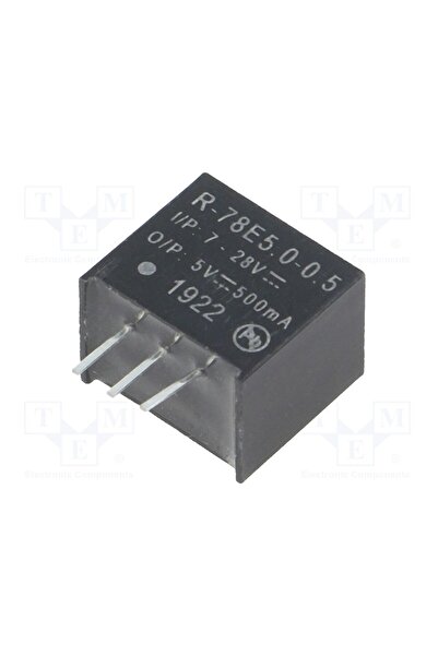 OEM Convertor DC/DC RECOM R-78E5.0-0.5, 2,5W, Intrare 7÷28VDC, Ieșire 5VDC, I...