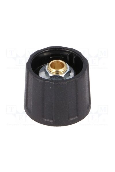 OEM Buton rotativ OKW A2520060, fără indicator, ABS, Øax 6mm, Ø20x15,5mm, neagră