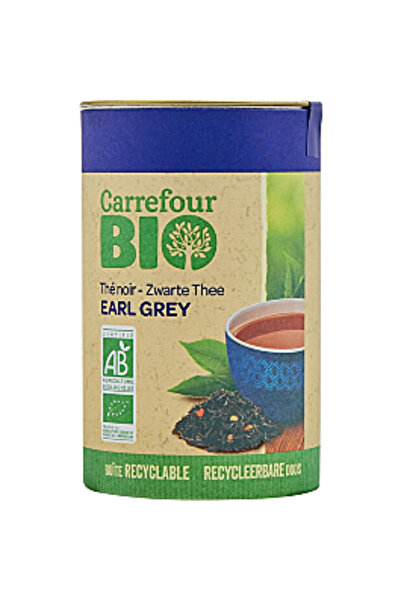 Carrefour Bio Ceai negru Earl Grey organic, 100 g