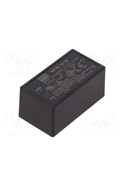 OEM Convertor AC/DC MEAN WELL MPM-10-15, 10W, Intrare 80÷264VAC, 15VDC, Ieșir...