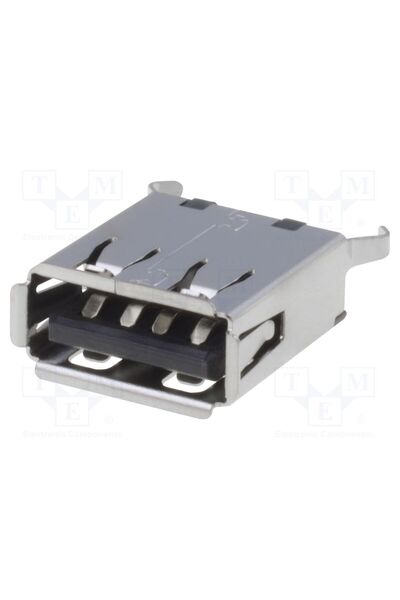 OEM Conector USB A ADAM TECH USB-A-S-VT, soclu, THT, PIN 4, drept, USB 2.0, a...