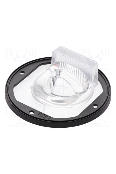OEM Lentilă LED LEDIL FN14645, rotund, silicon, transparentă, Culoare neagră