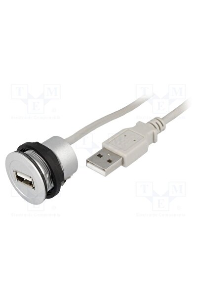 OEM Soclu USB HARTING 09454521924, 22mm, har-port, Ø22,3mm, IP20, argintie, L...