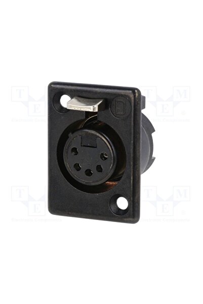 OEM Conector XLR DELTRON 710-0500, soclu, mamă, 7,5A, 50V, PIN 5, drept, lipi...