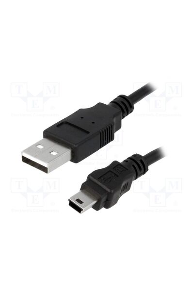 OEM Cablu LOGILINK CU0015, USB 2.0, USB A mufă,USB B mini mufă, nichelat, 3m,...