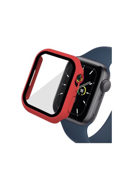 ENKAY Apple Watch Series 7 8 9 41mm Φορετή Θήκη Προστασίας Οθόνης Κόκκινο