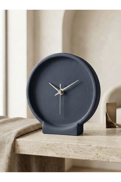 KAVELD Solo Series Minimalist Dekoratif Masa Saati – Mermer Döküm, Rakam Sız ...