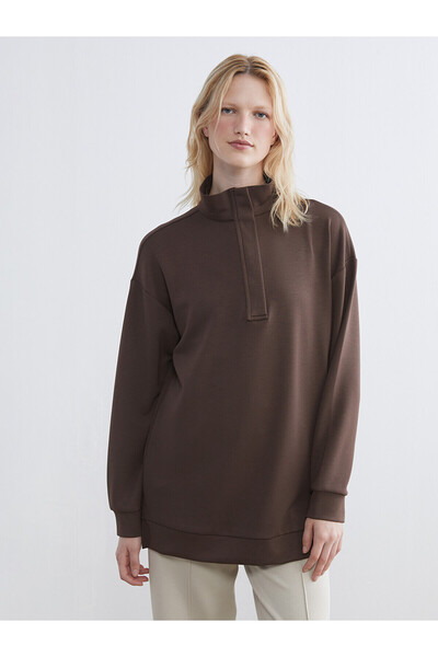 LC Waikiki Nevavm Farkıyla Lcw Everyday Brown Diver Fabric Plain Loose & Bagg...