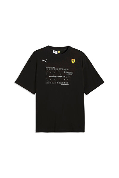 Puma Ferrari Premium TEE Erkek Siyah T-Shirt & Polo