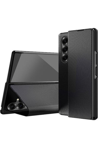OEM Βιβλίο με υφή από ίνες αραμιδίου, μαύρο (Galaxy Z Fold7)