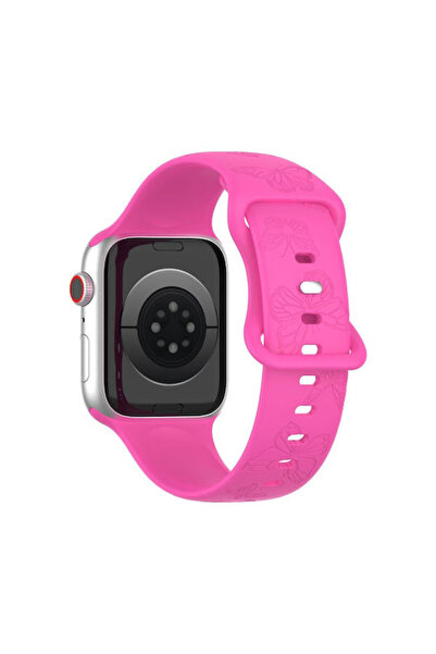 OEM Λουράκι Σιλικόνης Ροζ (Apple Watch Series 7/8/9/10/SE/Ultra 1/Ultra 2)