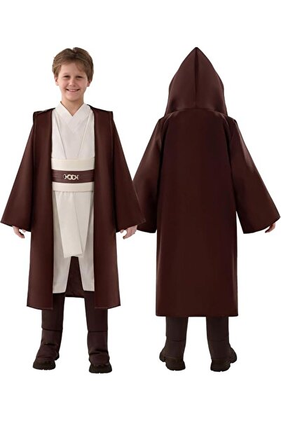 Funny Party Team Costum de Cavaler Jedi pentru Copii, Universul Star Wars, 3-...