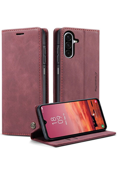 Caseme 013 Ρετρό Βιβλίο Μπορντό (Galaxy A17)