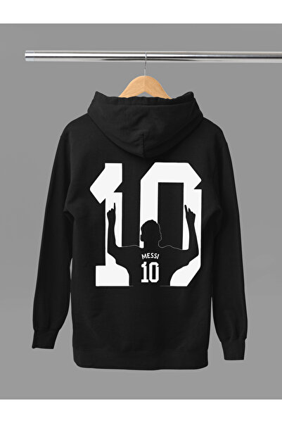 MAGORS Lionel Messi Printed Cotton Long Sleeved 3-Yarn Hooded Sweatshirt