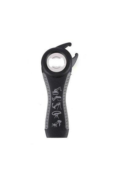 Generic Brand 5-in-1 bottle opener, multifunctional, Anatomical, stainless st...