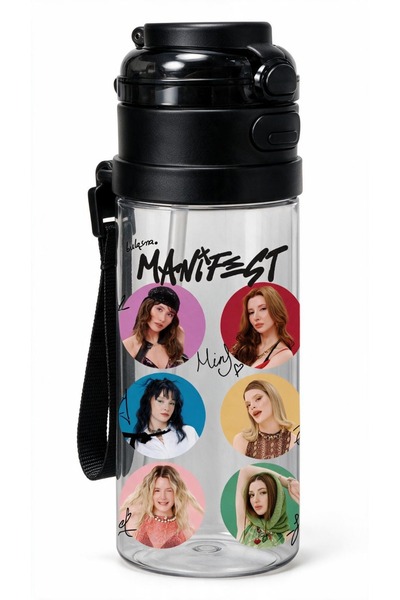 MANİFEST Toz Pembe Collection Tritan Matara Suluk