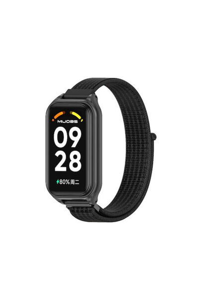 MIJOBS Xiaomi Smart Band 8 Active Λουράκι Νάιλον Μαύρο