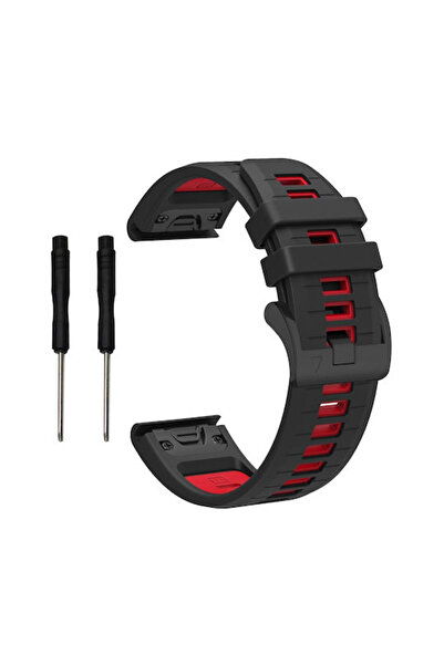 OEM Garmin Fenix 7x Fenix 7x Pro Enduro 3 Fenix 8 51mm Λουράκι Σιλικόνης Μαύρ...