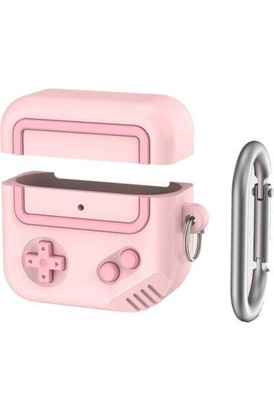 AhaStyle Θήκη σιλικόνης με γάντζο σε ροζ για Apple AirPods 4