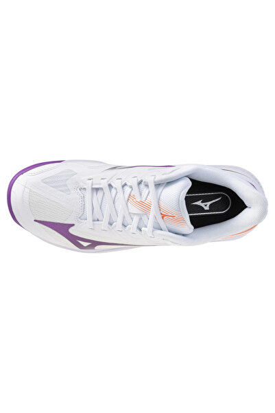 MIZUNO Wave Exceed Court AC Kadın Tenis Ayakkabısı Beyaz / Mor