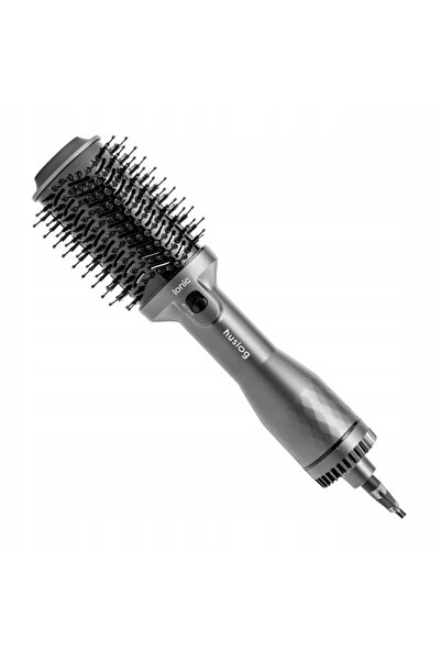 Generic Perie uscător de păr ionică, 3 setări de căldură + aer rece, Argintiu