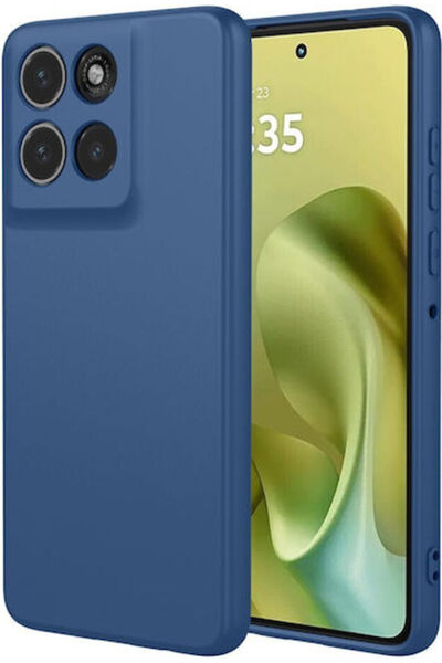 OEM Λεία Μπλε Θήκη Πλάτης Σιλικόνης (Moto G86)