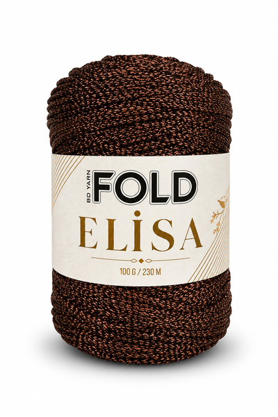 BD fold yarn Elisa - Bitter Coffee 100% Sim 100 Gr 230 Mt Knitting Yarn Bag Y...
