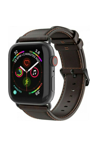 Dux Ducis Λουράκι από Συνθετικό Δέρμα Καφέ (Apple Watch 44/45/46mm/Ultra 49mm)