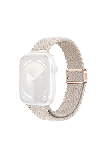 OEM Λουράκι Υφασμάτινο Λευκό (Apple Watch Series 7/8/9/10/SE/Ultra 1/Ultra 2)