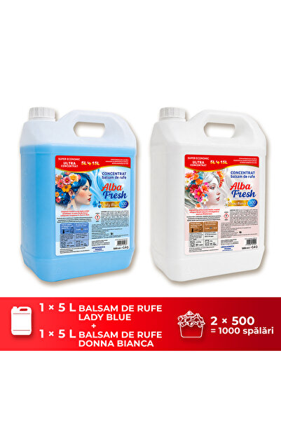 ALBA FRESH ALBA BASIC ΣΕΤ 2Χ5 λίτρα, ALBA FRES ΜΠΑΛΣΑΜΙ ΓΥΝΑΙΚΕΙΟ ΛΕΥΚΟ+LADY ...