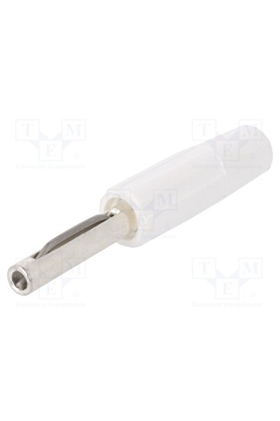 OEM Conector de laborator banană 4mm DELTRON 550-0600, mufă, 10A, 60VDC, albă...