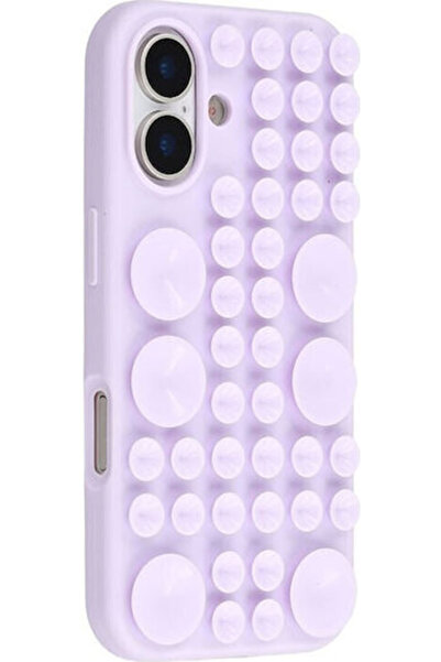 OEM Μωβ Πίσω Κάλυμμα Σιλικόνης με Βεντούζες (iPhone 17)