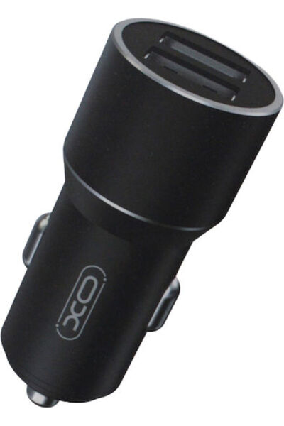 Xo Φορτιστής Αυτοκινήτου CC30 12W 2.4A με 2 θύρες USB-A, Μαύρο, Κωδικός: 16.0...