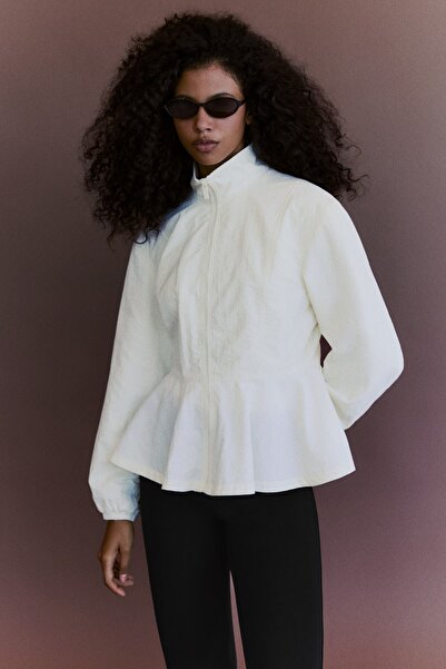 Bershka Peplum detaylı fermuarlı ceket